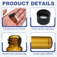 thumbnail image 3 of Uxcell 2ml Glass Sample Vials, 12Pcs Sample Vials with Screw Cap Leak-Proof Liquid Glass Vial Suitable for Laboratory Storing Essential Oils Perfumes Reagents, Transparent/Brown, 3 of 6