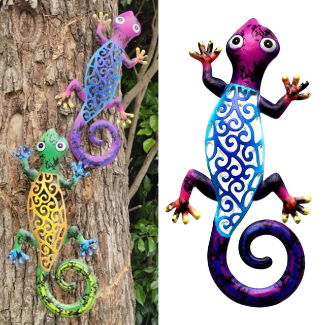 Decoración de Jardín de Decorativo Gecko para Colgar en , A shamjiam Escultura colgante de valla