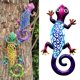 thumbnail image 4 of 2xWall Hanging Gecko Artworkd Decorativo Decoración De Jardín Al Aire Libre Azul DYNWAVEMX Escultura colgante de valla, 4 of 7