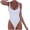 1-White, variant on Ersazi Bikini Sets for Women One-Piece Swimsuit With Micro Elastic Suspender And Open Back Bikini Swimsuit Gray M