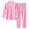 thumbnail image 6 of Amidoa Girls 2 Piece Outfits Soft Cute Long Sleeve Top and Pants Fall Winter Kids Clothing Sets Pink Size 6T, 6 of 6
