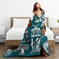 thumbnail image 4 of Football City Classic Throw Blanket, Football Team Fan Gifts, Soft Fleece Flannel Throw Blanket 60"X 50" Style3, 4 of 6