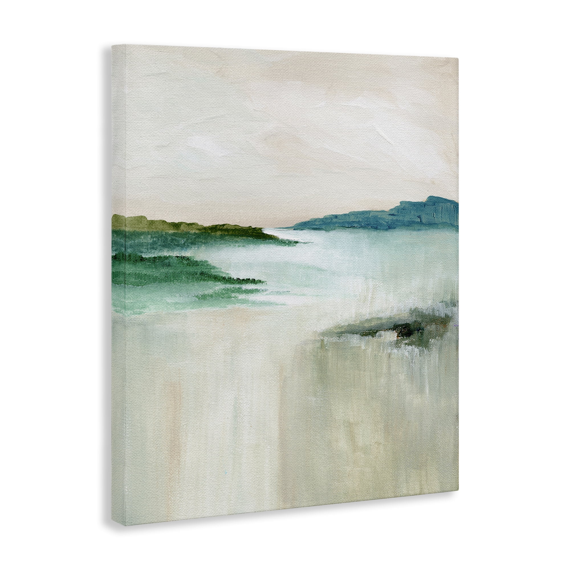 Stupell Industries Blue Tone Misty Landscape Landscape & Nature Painting Wrapped Canvas Art Print Wall Art, 24 x 30