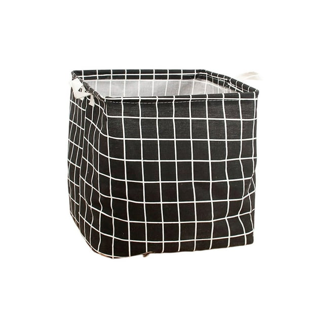 Organizador nuevo impermeable a prueba de humedad cesta de almacenamiento cubo de basura ropa sucia niños juguetes libros lavandería hogar Almacenamiento y organización del hogar rejilla negra Toystoory HA076858-06