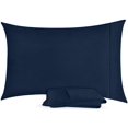 thumbnail image 2 of Fundas de almohada Utopia Bedding Queen, paquete de 2 unidades, microfibra suave, azul marino, 2 of 7