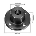 thumbnail image 2 of 6mm Dia H15xD15 Rigid Flange Coupling Motor Guide Shaft Coupler for DIY Parts Black 2pcs, 2 of 5