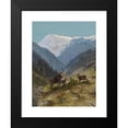 thumbnail image 2 of Moritz Müller 14x18 Black Modern Framed Museum Art Print Titled - Gamswildrudel (1904), 2 of 5