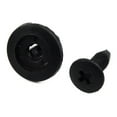 thumbnail image 5 of 50 PCS Car Door Bumper 6mm Dia Hole Black Plastic Screw Rivets Fasteners, 5 of 9