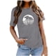 thumbnail image 1 of Camiseta suelta con estampado elegante para mujer Blusa de manga corta con cuello redondo Tops casuales OAVQHLG3B Store lin121212, 1 of 4