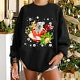 thumbnail image 2 of Sudadera holgada con estampado clásico de perro de Navidad de invierno para mujer Fridja fksj2347, 2 of 6