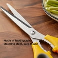 thumbnail image 6 of Vikakiooze Stainless Steel Kitchen Scissors Multi Function Food Scissors Meat And Vegetable Scissors Barbecue Tools Nutcracker, 6 of 8