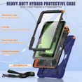 thumbnail image 3 of Case for Samsung Galaxy Tab Active5 Pro 2025 / Active4 Pro 2022 / Active Pro 2019 10.1" Shockproof Drop Protection Cover with Screen Protector Pencil Holder Stand Shoulder Strap Stylus Pen, 3 of 7