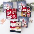thumbnail image 4 of Xmas Crew Socks Festive: 4 Pairs Stretchy Breathable Cotton Socks Holiday Socks, 4 of 4
