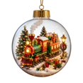 thumbnail image 3 of Glowing Christmas Story Ornament Ball, Light-Up Christmas Tree Ball with Warm LED Light, Festive Keepsake Gift for Home Christmas Party Decoration, 1PC F, 3 of 6