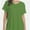 Green, variant on Women's V-Neck Tee Summer Tshirts Casual Short Sleeve Tops Loose Blouse Fit Tunic Soft