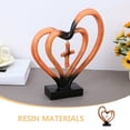 thumbnail image 3 of unbranded Escultura De Resina Color Marrón Claro Para Romántica En Bodas Y Hogar, 3 of 8