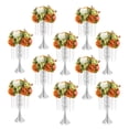 thumbnail image 5 of 10-Piece Glass Beaded Crystal Flower Stand – Elegant Mermaid Design, Electroplated Iron with Acrylic Beads for Wedding and Event Centerpieces, Easy to Assemble and Clean, 5 of 20