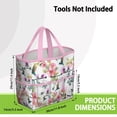 thumbnail image 3 of Garden Tool Bag,Pioneer Flower Floral Print Pattern Garden Tool Organizer,Garden Gifts,Waterproof Multi-Pocket Garden Tool Storage 11.8x5.5x11.4 Inch(Tools NOT Included), 3 of 6