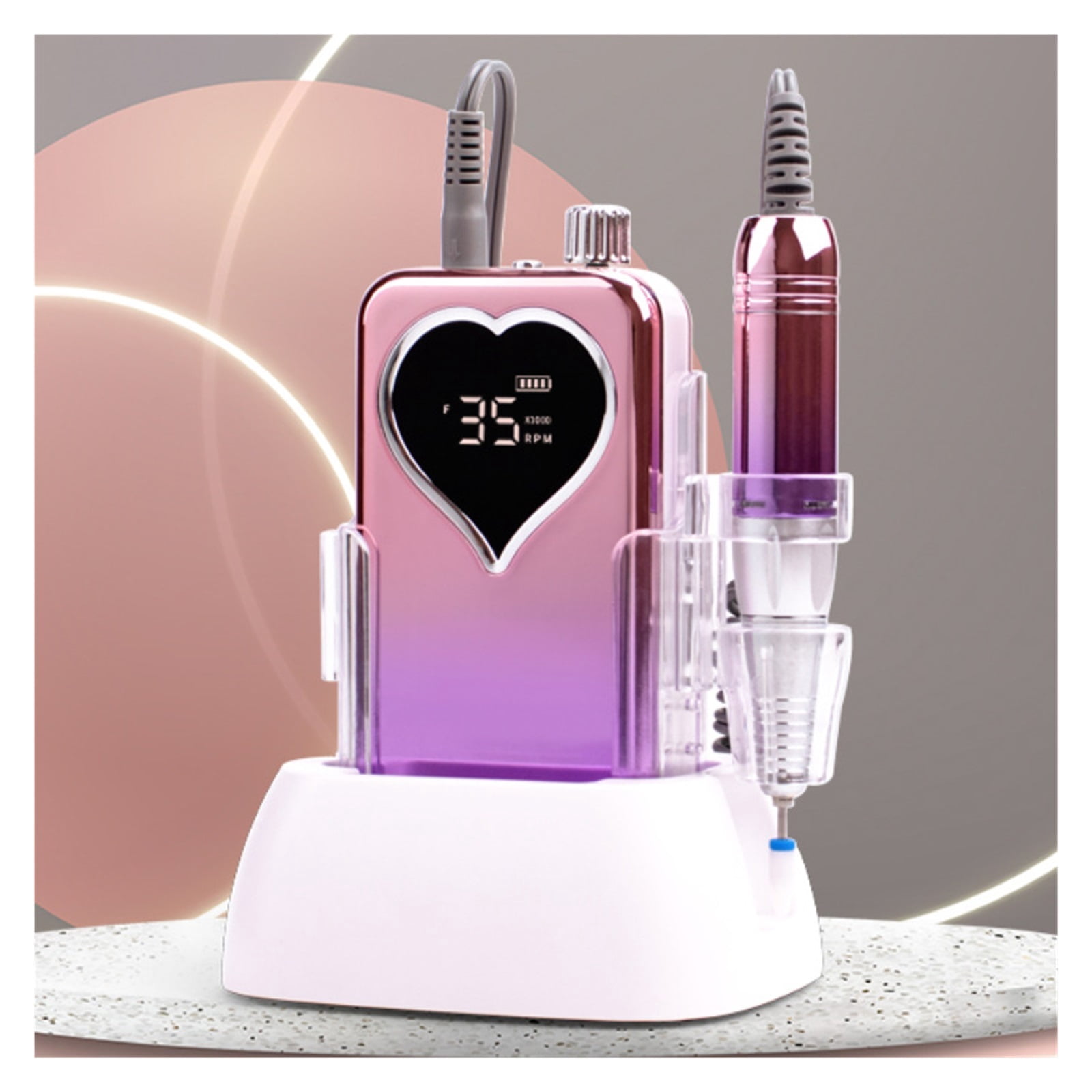 Professional Nail Drill Machine 35000 RPM Portable Electric Nail File Rechargeable Manicure Machine Set Kit For Nail Supplies ,Quality Torque