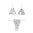 thumbnail image 2 of Bigersell Open Crotch Panties Clearance Boyshort Underwear Women Bikini Panty Style P-1908 Spandex Thong Panties Ladies Seamless Thong Briefs High Waist Women's Bikini Panties White L, 2 of 8