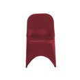 YCC Linens - 6 Pack Stretch Spandex Folding Chair Covers Burgundy ...