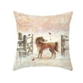 thumbnail image 2 of European And American Christmas Pillow Peach Skin Elk Print Living Room Bedroom Pillow Cover Home Cushion Cover, 2 of 5