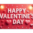 thumbnail image 4 of Valentine's Day Party Decoration Backdrop with Red Roses and Gift Box Background Hearts Banner Holiday Event Background Photo Props Romance, 4 of 4