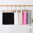thumbnail image 4 of Kids Girls Dance Shorts Solid Color Breathable Bike Shorts White 4-5 Years, 4 of 4