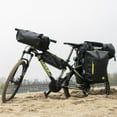 thumbnail image 3 of maskred Waterproof Bike Bag 25L Bike Bag Cargo Rack Saddle Bag Shoulder Bag Black Green, 3 of 6