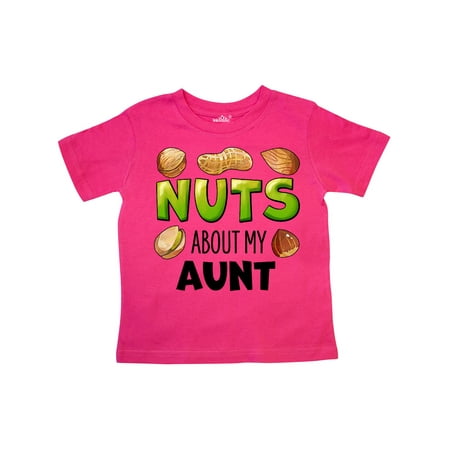 

Inktastic Nuts About My Aunt Peanut Almond Pistachio Gift Toddler Boy or Toddler Girl T-Shirt