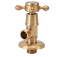 thumbnail image 1 of 1/2 Angle Stop Valve Brass Water Shut Off Valve, Copper Angle Valve for Bathroom Toilet Kitchen with Compact Design Easy Installation High Temperature Pressure, 1 of 7