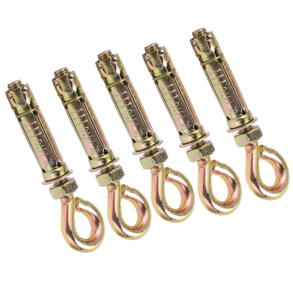 Ccdes Fastener Eye Bolts,5pcs Expansion Bolts Heavy Duty Anchor Fastener Eye Bolts For Concrete Wall 11x1.6cm,Eye Bolts
