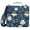 Dark Blue Frangipani Palm, variant on Haosy 3 Ring Zipper Binder with Shoulder Strap Waterproof Trapper Keeper 2 Inch D-Ring 500 Sheets Capacity, Pastel Sky Palm Tree
