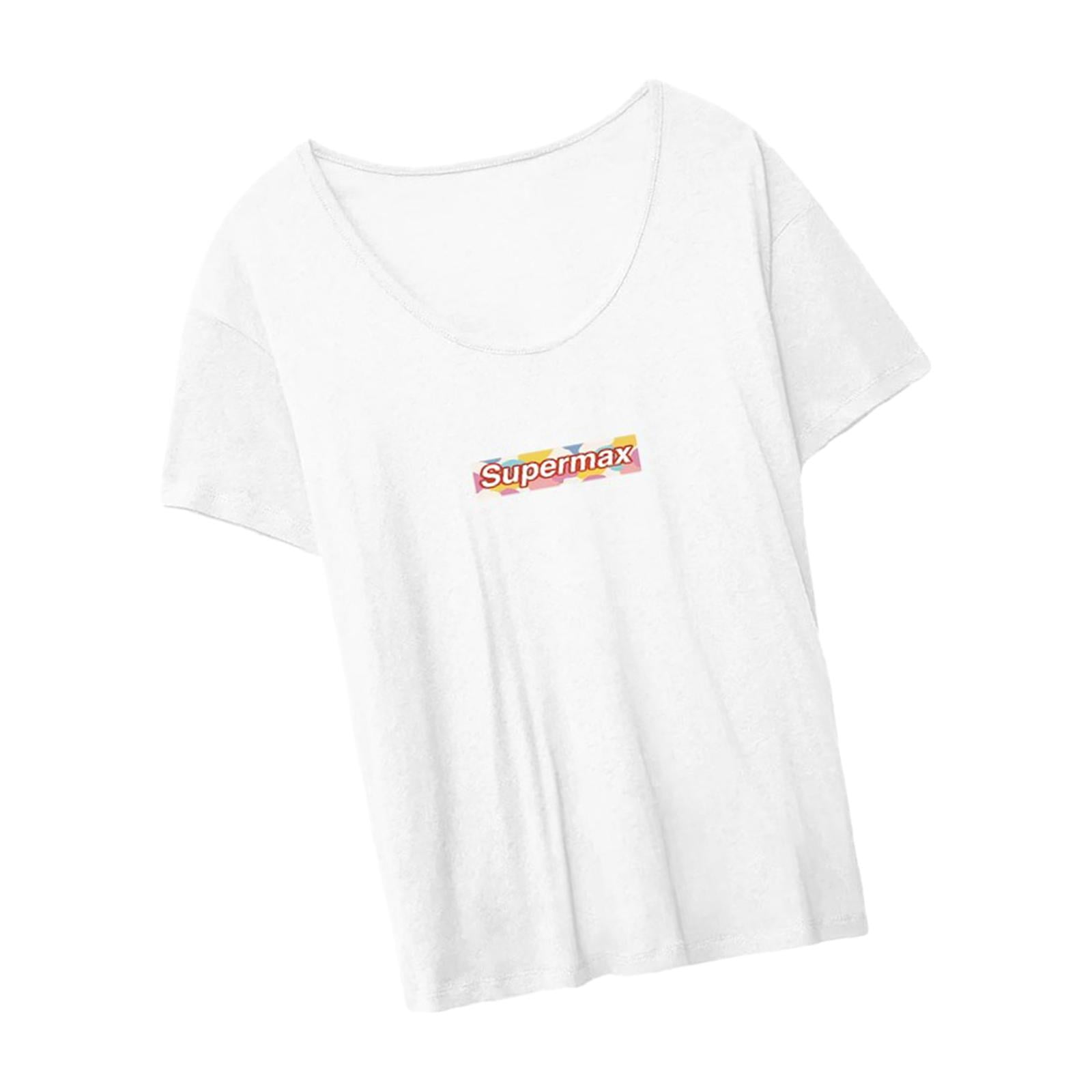 Camiseta Básica de Manga Corta para Mujer Sunnimix L Walmart en