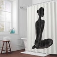 thumbnail image 6 of Abstract Woman Shower Curtain for Bathroom Decor, Minimalist Art Modern Style Impression Waterproof Fabric Shower Curtain, 66"x72" Set with 12 Hooks, 6 of 9