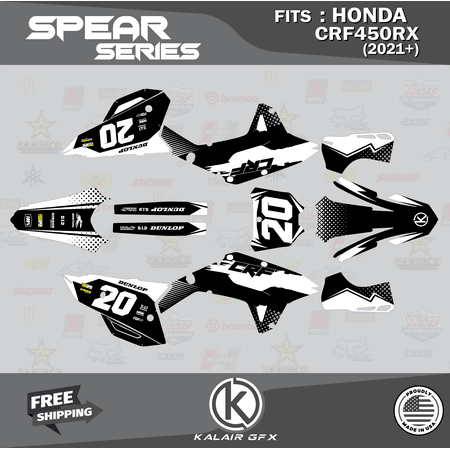 Kalair GFX Graphics Kit for Honda CRF450RX (2021+) Spear Series