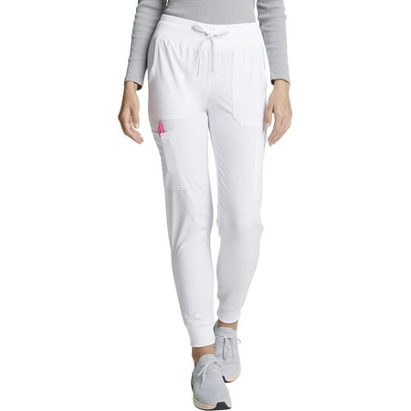 

Dickies EDS Essentials Scrubs Pant For Women Mid Rise Jogger Plus Size DK065P 3XL Petite White