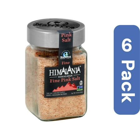 Natierra Fine Pink Salt 10 oz (Pack of 6)