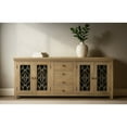 thumbnail image 4 of Hearst Sideboard 4-Drawer 4-Door in Traditional Natural Finish on Solid Wood, 4 of 4