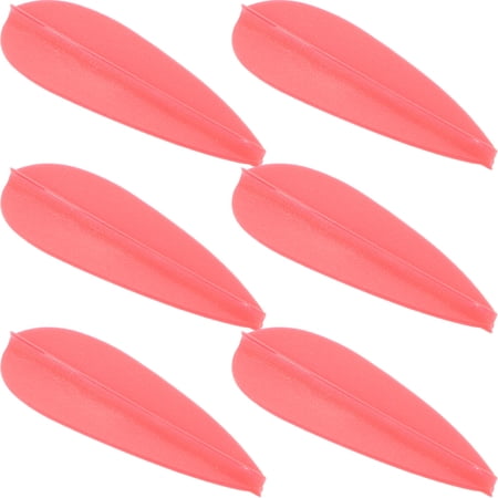 BESTYASH 20Pcs Reusable Red Arrow Vanes Plastic Fletchings for Archery Practice and Precision