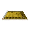 thumbnail image 2 of Ahgly Company Machine Washable Indoor Rectangle Oriental Yellow Industrial Area Rugs, 6' x 9', 2 of 4