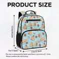 thumbnail image 7 of KUIFORTI Capybara Strawberry Toddler Backpack for Girls Kids School Bag with Multiple Organizer Pockets Adjustable Straps for Preschool Kindergarten Back to School Gifts, 7 of 7