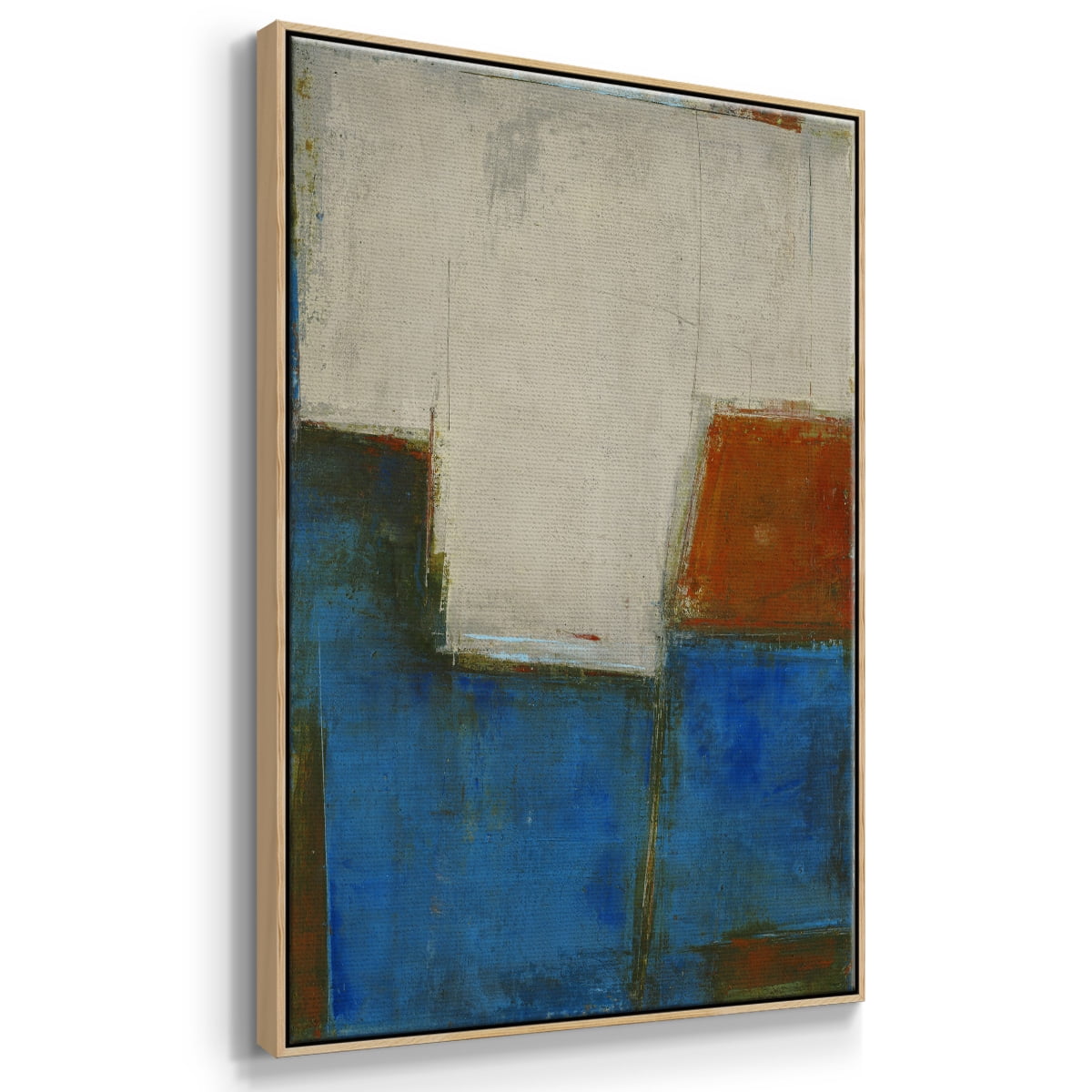 Comple x Thought Framed Premium Gallery Wrapped Canvas - Ready to Hang - 25 x 37 - Natural Wood Floating Frame