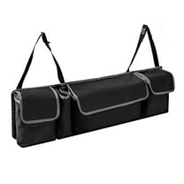 NSESSHome Deluxe Car Backseat Trunk Organizers, Car Trunk Tidy Storage Bags with Lids For