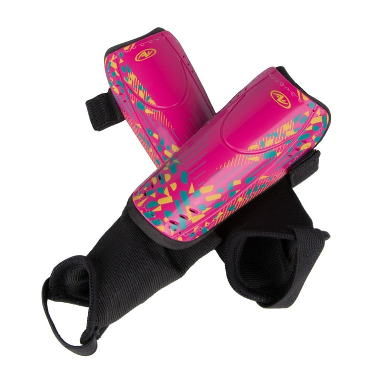 Athletic Works XS Soccer Shin Guards for Kids, Durable PP