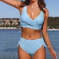 thumbnail image 2 of New & Trending NMMUED Bikini Sets for Women, String Bikini, Full Coverage Bikini, Bathing Suit for Women Bikini, Mid Rise Bikini Sets for Women, Light Blue S, 2 of 6