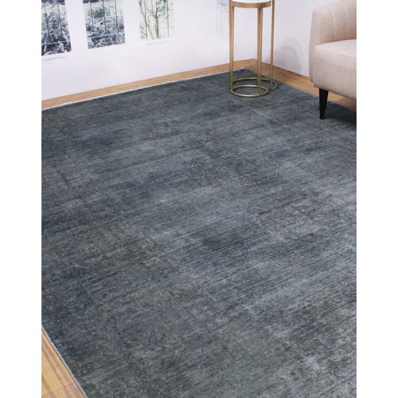 Overdyed Ahura Grey/Beige Rug, 8'8" x 11'6"