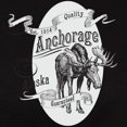 thumbnail image 3 of CafePress - Anchorage Vintage Moose Women's Dark T Shirt - Women's Traditional Fit Dark T-Shirt, 3 of 4