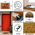 thumbnail image 3 of Evideco Paris Natural Coir Door Mat 24x16 Inches - Indoor Outdoor - Front Door Mat for Entryway, Porch, Patio, 3 of 8