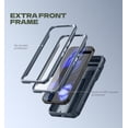 thumbnail image 3 of Dexnor for Google Pixel 9A Case with Slide Camera Cover & 2 Front Frames & Built-in Screen Protector & Heavy-duty Kickstand, Full-body Shockproof Protective Cover Rugged Bumper for Pixel 9A, Blue, 3 of 7